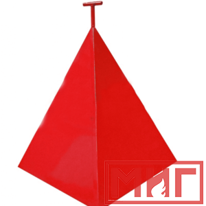 Фото 8 - Пожарная пирамида для пожарного гидранта 500x500x600 (Трехгранная).